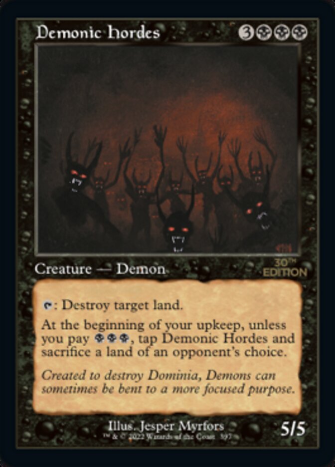 Demonic Hordes (Retro) [30th Anniversary Edition] | Shuffle n Cut Hobbies & Games