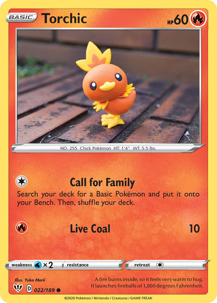 Torchic (022/189) [Sword & Shield: Darkness Ablaze] | Shuffle n Cut Hobbies & Games