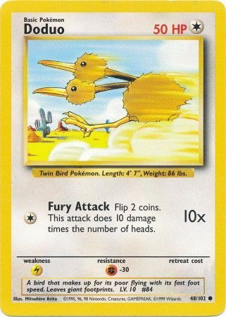 Doduo (48/102) [Base Set Unlimited] | Shuffle n Cut Hobbies & Games