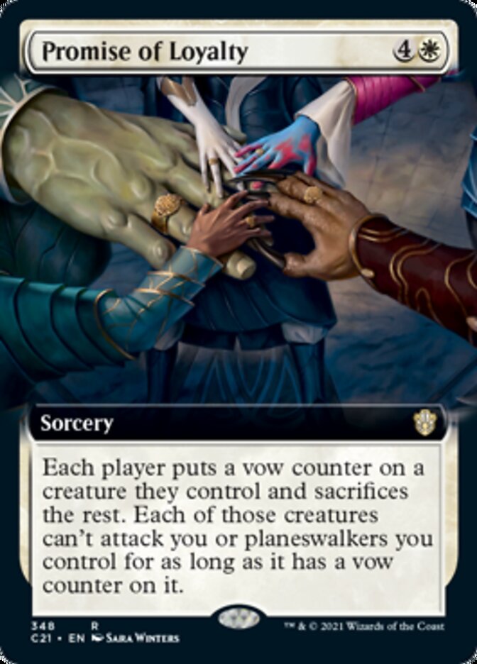 Promise of Loyalty (Extended Art) [Commander 2021] | Shuffle n Cut Hobbies & Games