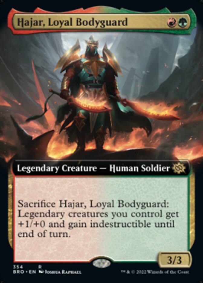 Hajar, Loyal Bodyguard (Extended Art) [The Brothers' War] | Shuffle n Cut Hobbies & Games