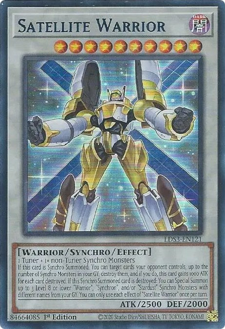 Satellite Warrior (Blue) [LDS3-EN121] Ultra Rare | Shuffle n Cut Hobbies & Games