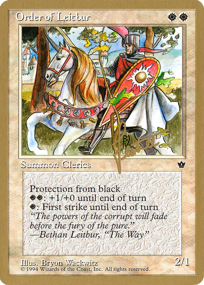 Order of Leitbur (Male) (Bertrand Lestree) [Pro Tour Collector Set] | Shuffle n Cut Hobbies & Games