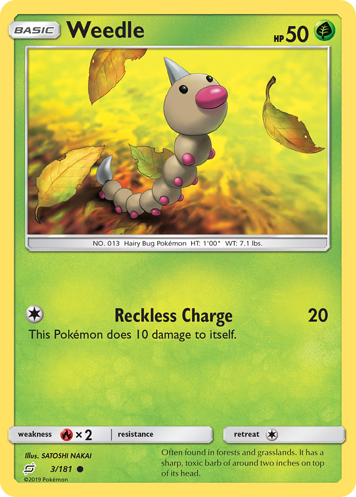 Weedle (3/181) [Sun & Moon: Team Up] | Shuffle n Cut Hobbies & Games