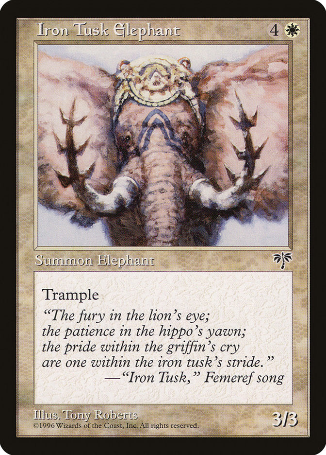 Iron Tusk Elephant [Mirage] | Shuffle n Cut Hobbies & Games