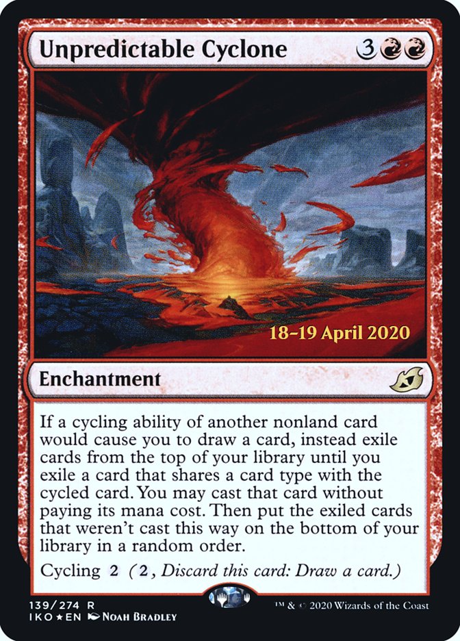 Unpredictable Cyclone [Ikoria: Lair of Behemoths Prerelease Promos] | Shuffle n Cut Hobbies & Games