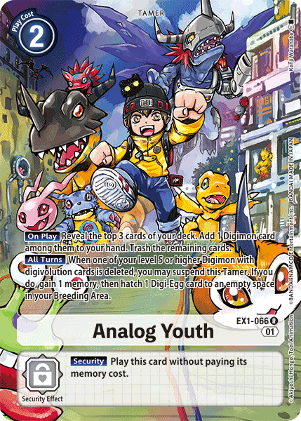 Analog Youth [EX1-066] (Alternate Art) [Classic Collection] | Shuffle n Cut Hobbies & Games