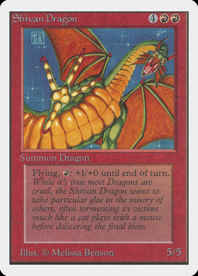 Shivan Dragon [Unlimited Edition] | Shuffle n Cut Hobbies & Games