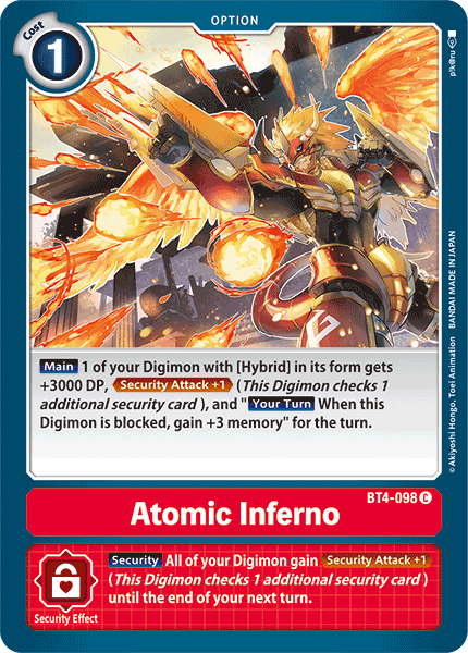 Atomic Inferno [BT4-098] [Great Legend] | Shuffle n Cut Hobbies & Games