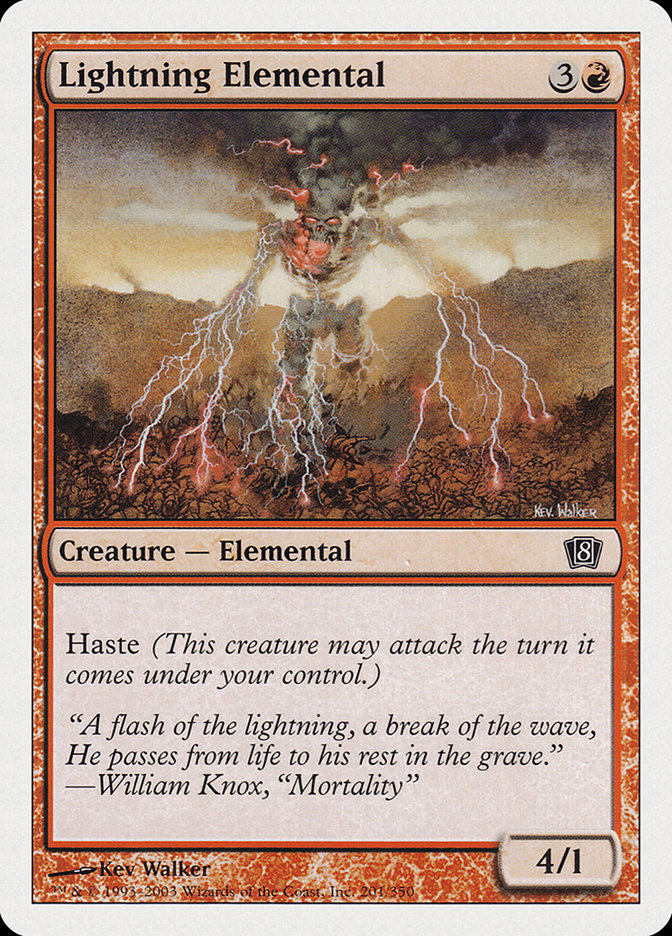 Lightning Elemental [Eighth Edition] | Shuffle n Cut Hobbies & Games