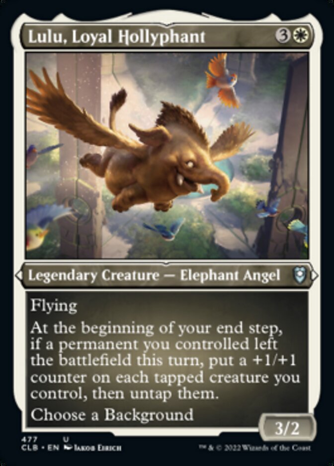 Lulu, Loyal Hollyphant (Foil Etched) [Commander Legends: Battle for Baldur's Gate] | Shuffle n Cut Hobbies & Games