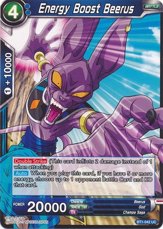 Energy Boost Beerus [BT1-042] | Shuffle n Cut Hobbies & Games