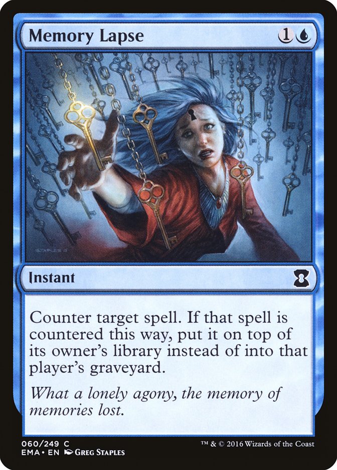 Memory Lapse [Eternal Masters] | Shuffle n Cut Hobbies & Games