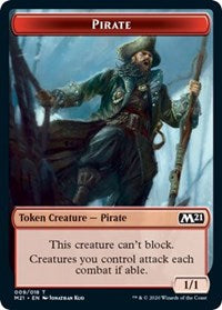 Pirate // Weird Double-Sided Token [Core Set 2021 Tokens] | Shuffle n Cut Hobbies & Games