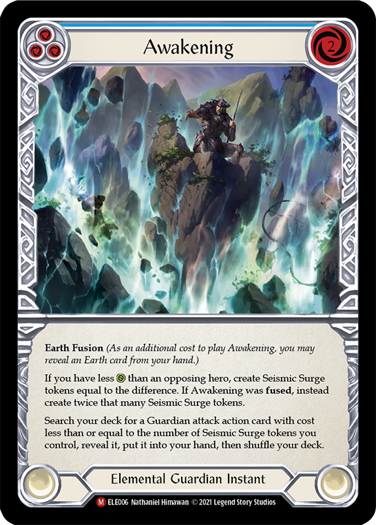 Awakening [ELE006] (Tales of Aria)  1st Edition Rainbow Foil | Shuffle n Cut Hobbies & Games