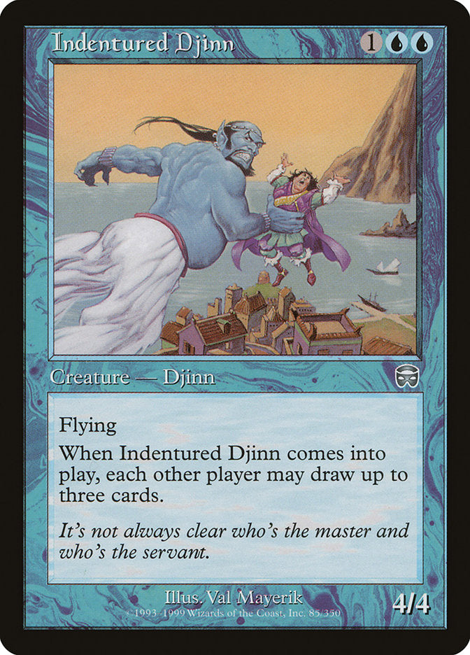 Indentured Djinn [Mercadian Masques] | Shuffle n Cut Hobbies & Games