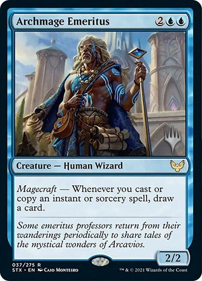 Archmage Emeritus (Promo Pack) [Strixhaven: School of Mages Promos] | Shuffle n Cut Hobbies & Games