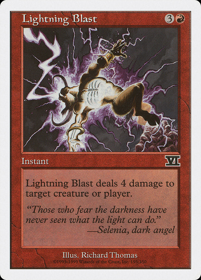 Lightning Blast [Classic Sixth Edition] | Shuffle n Cut Hobbies & Games