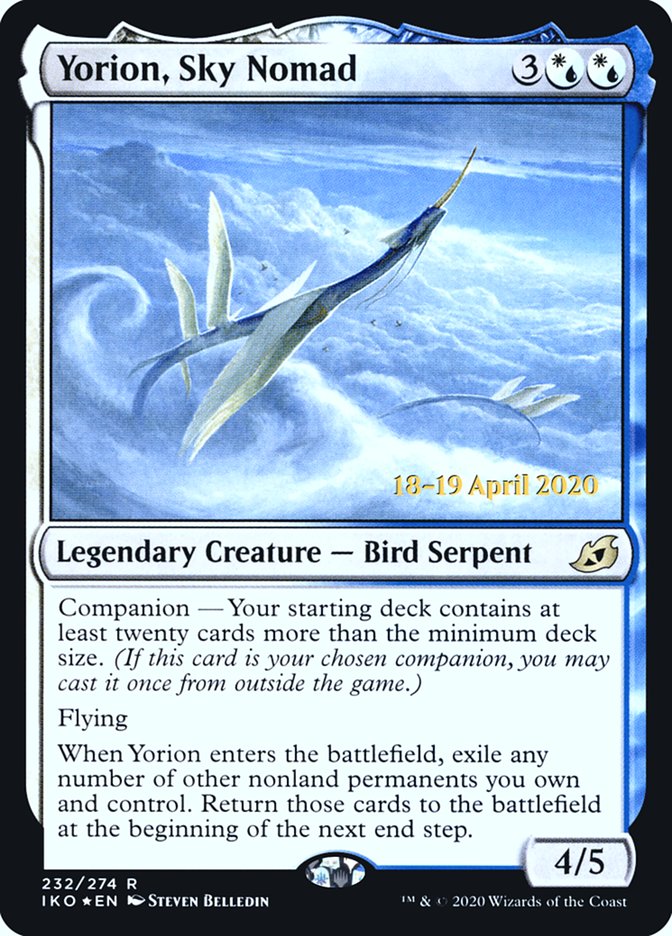 Yorion, Sky Nomad [Ikoria: Lair of Behemoths Prerelease Promos] | Shuffle n Cut Hobbies & Games