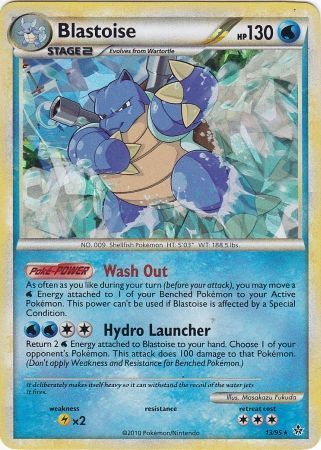 Blastoise (13/95) (Cracked Ice Holo) [HeartGold & SoulSilver: Unleashed] | Shuffle n Cut Hobbies & Games
