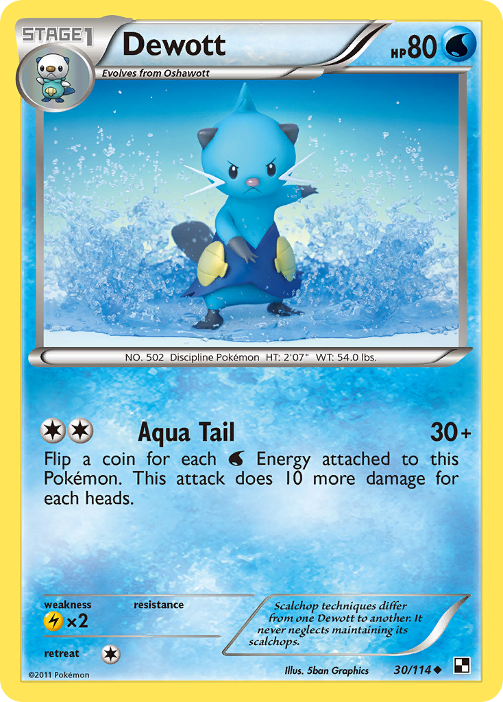 Dewott (30/114) [Black & White: Base Set] | Shuffle n Cut Hobbies & Games