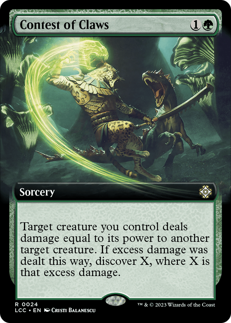 Contest of Claws (Extended Art) [The Lost Caverns of Ixalan Commander] | Shuffle n Cut Hobbies & Games