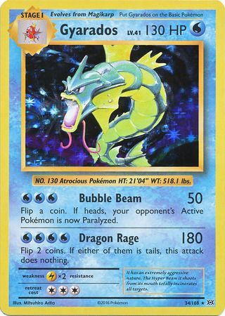 Gyarados (34/108) [XY: Evolutions] | Shuffle n Cut Hobbies & Games