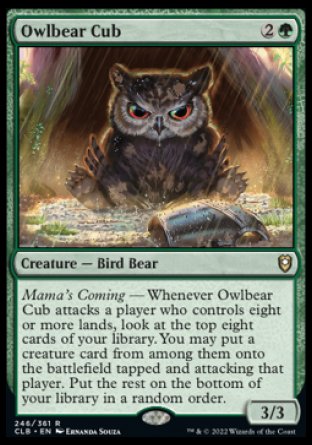 Owlbear Cub [Commander Legends: Battle for Baldur's Gate] | Shuffle n Cut Hobbies & Games