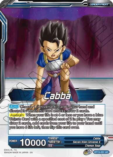 Cabba // SS Cabba, Proud Volley (BT15-031) [Saiyan Showdown Prerelease Promos] | Shuffle n Cut Hobbies & Games