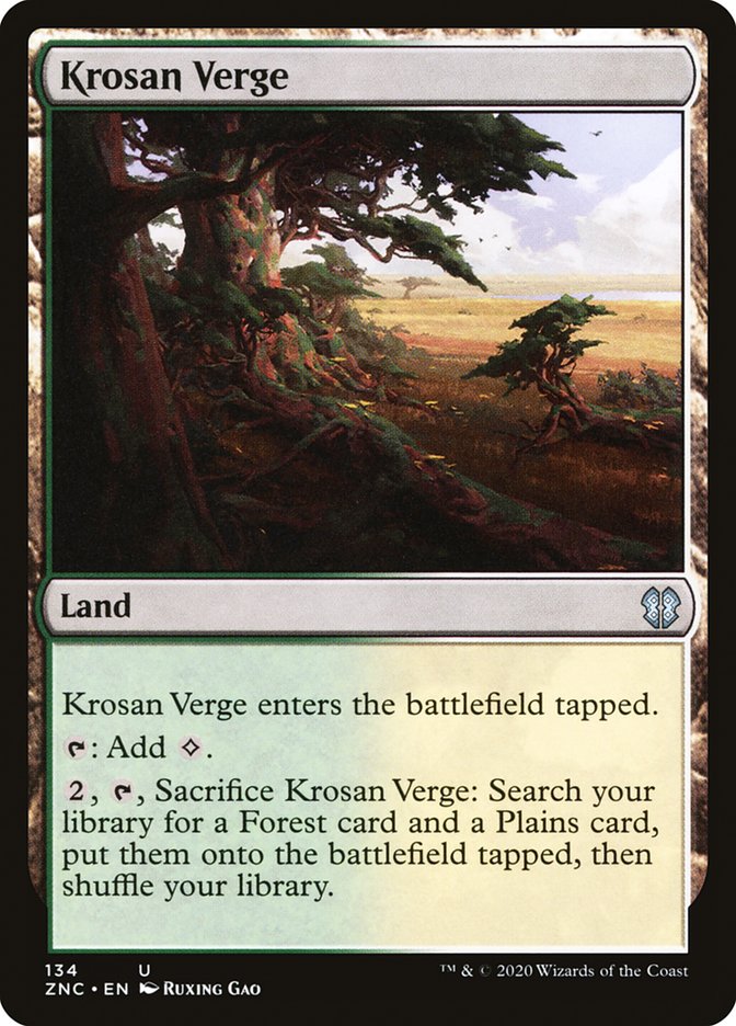 Krosan Verge [Zendikar Rising Commander] | Shuffle n Cut Hobbies & Games