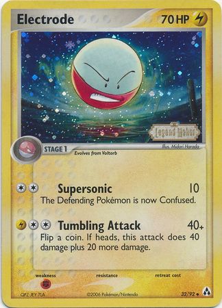 Electrode (32/92) (Stamped) [EX: Legend Maker] | Shuffle n Cut Hobbies & Games