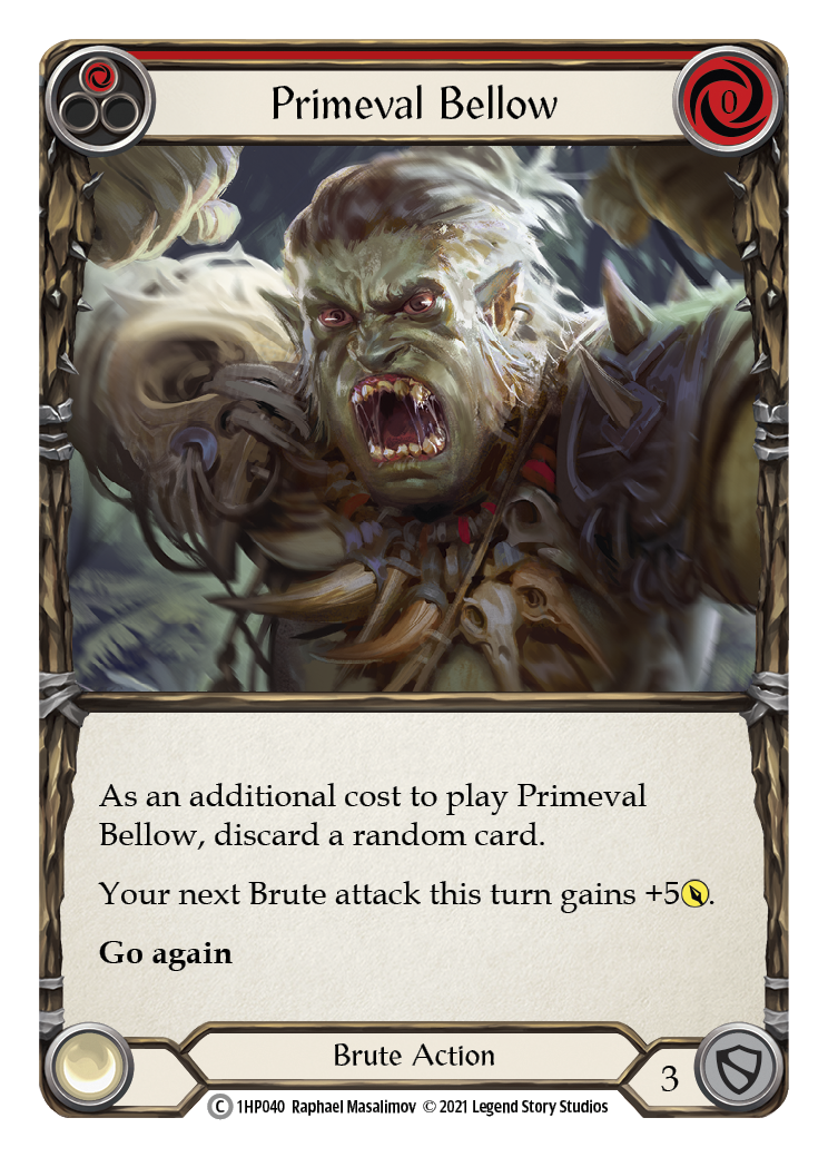 Primeval Bellow (Red) [1HP040] | Shuffle n Cut Hobbies & Games