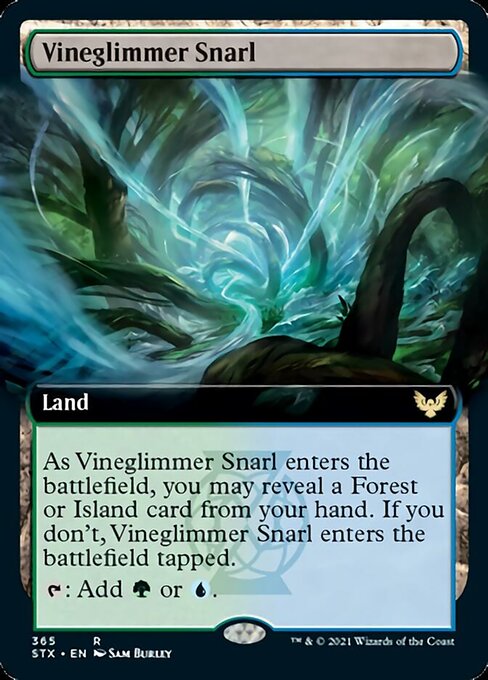Vineglimmer Snarl (Extended Art) [Strixhaven: School of Mages] | Shuffle n Cut Hobbies & Games