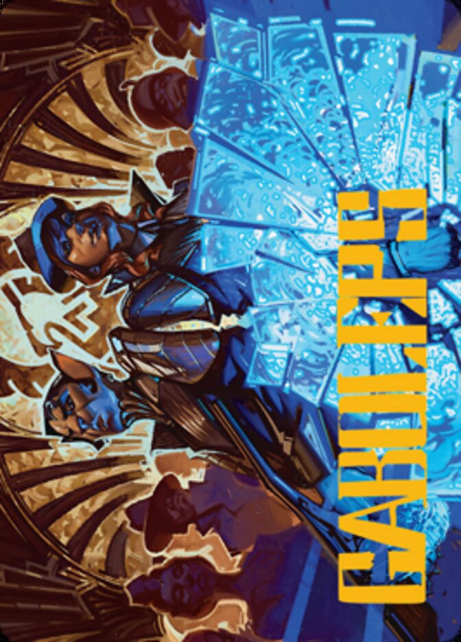 Contractual Safeguard Art Card (Gold-Stamped Signature) [Streets of New Capenna Art Series] | Shuffle n Cut Hobbies & Games