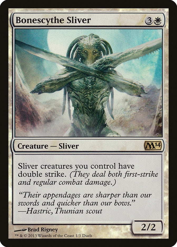 Bonescythe Sliver (Duels of the Planeswalkers Promos) [Duels of the Planeswalkers Promos 2013] | Shuffle n Cut Hobbies & Games