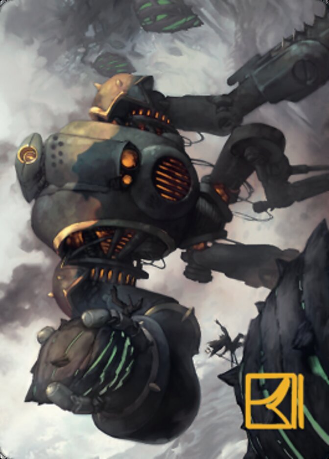 Rust Goliath Art Card (Gold-Stamped Signature) [The Brothers' War Art Series] | Shuffle n Cut Hobbies & Games