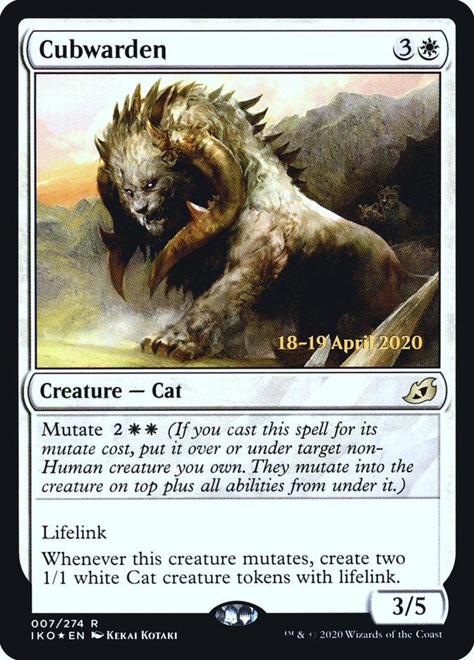Cubwarden [Ikoria: Lair of Behemoths Prerelease Promos] | Shuffle n Cut Hobbies & Games