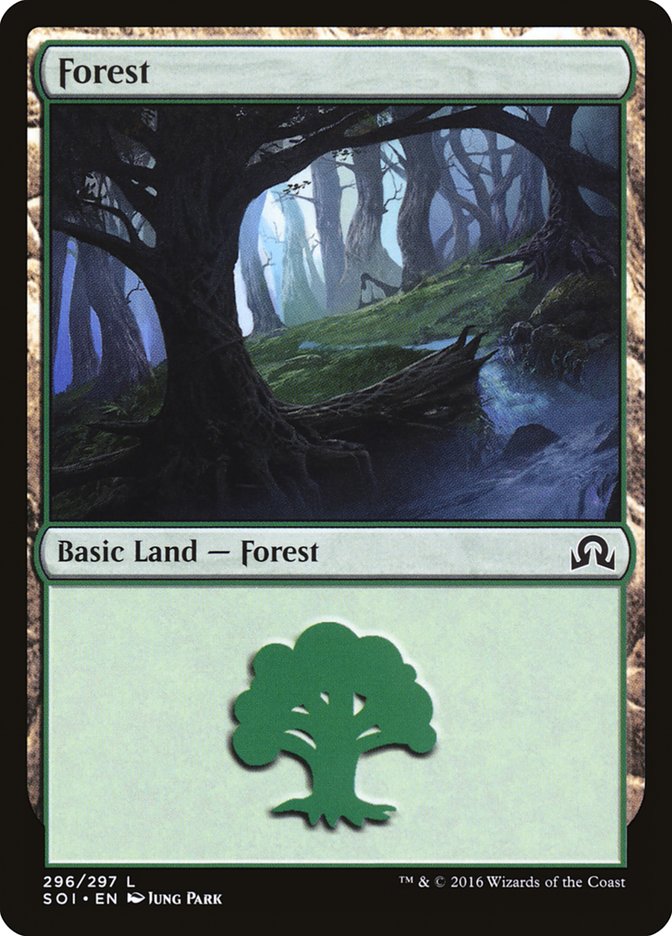 Forest (296) [Shadows over Innistrad] | Shuffle n Cut Hobbies & Games