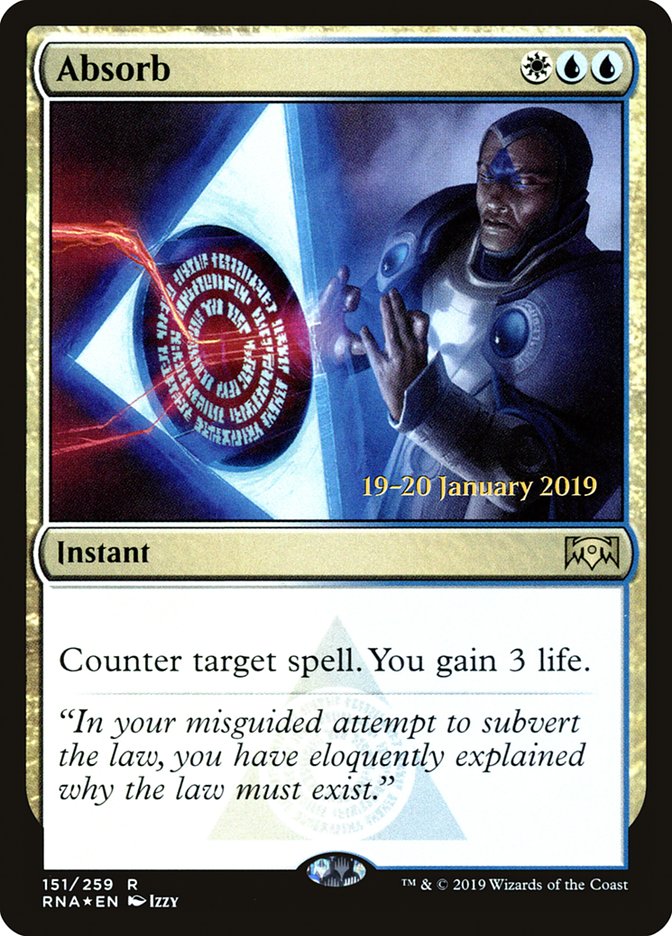 Absorb [Ravnica Allegiance Prerelease Promos] | Shuffle n Cut Hobbies & Games