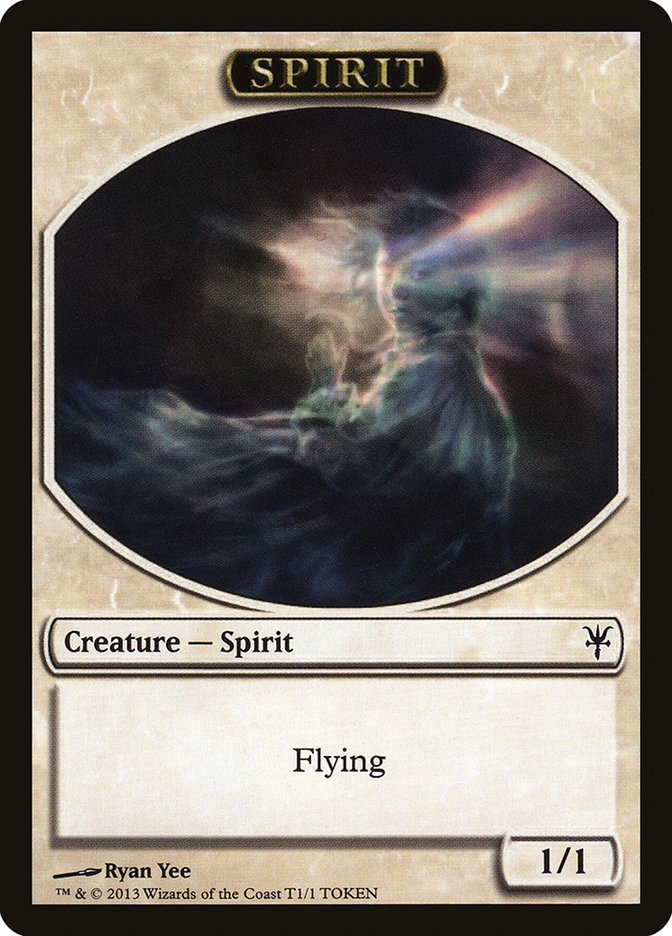 Spirit Token [Duel Decks: Sorin vs. Tibalt Tokens] | Shuffle n Cut Hobbies & Games
