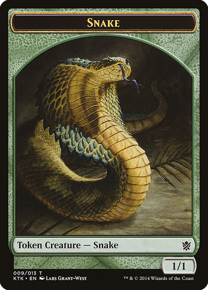 Snake Token [Khans of Tarkir Tokens] | Shuffle n Cut Hobbies & Games