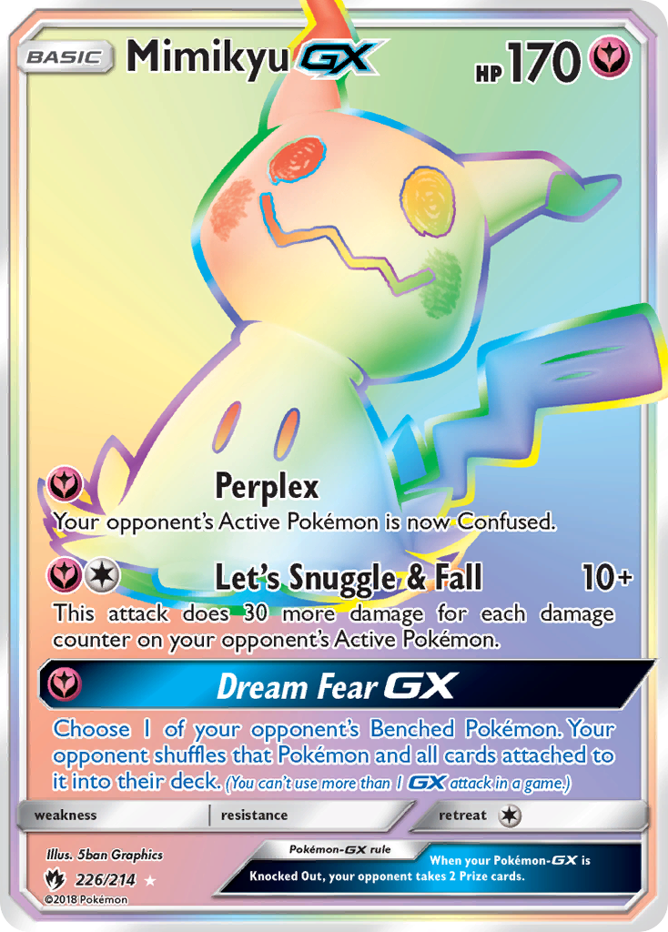Mimikyu GX (226/214) [Sun & Moon: Lost Thunder] | Shuffle n Cut Hobbies & Games