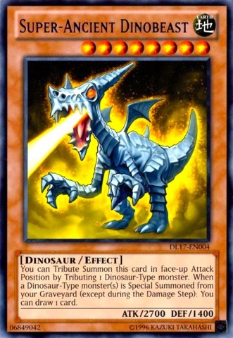 Super-Ancient Dinobeast (Blue) [DL17-EN004] Rare | Shuffle n Cut Hobbies & Games