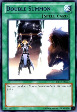 Double Summon (Purple) [DL17-EN017] Rare | Shuffle n Cut Hobbies & Games