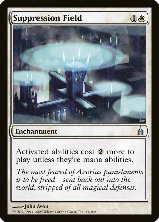 Suppression Field [Ravnica: City of Guilds] | Shuffle n Cut Hobbies & Games