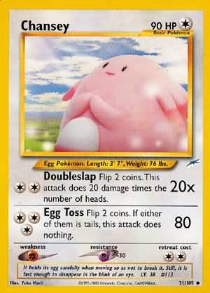 Chansey (31/105) [Neo Destiny Unlimited] | Shuffle n Cut Hobbies & Games