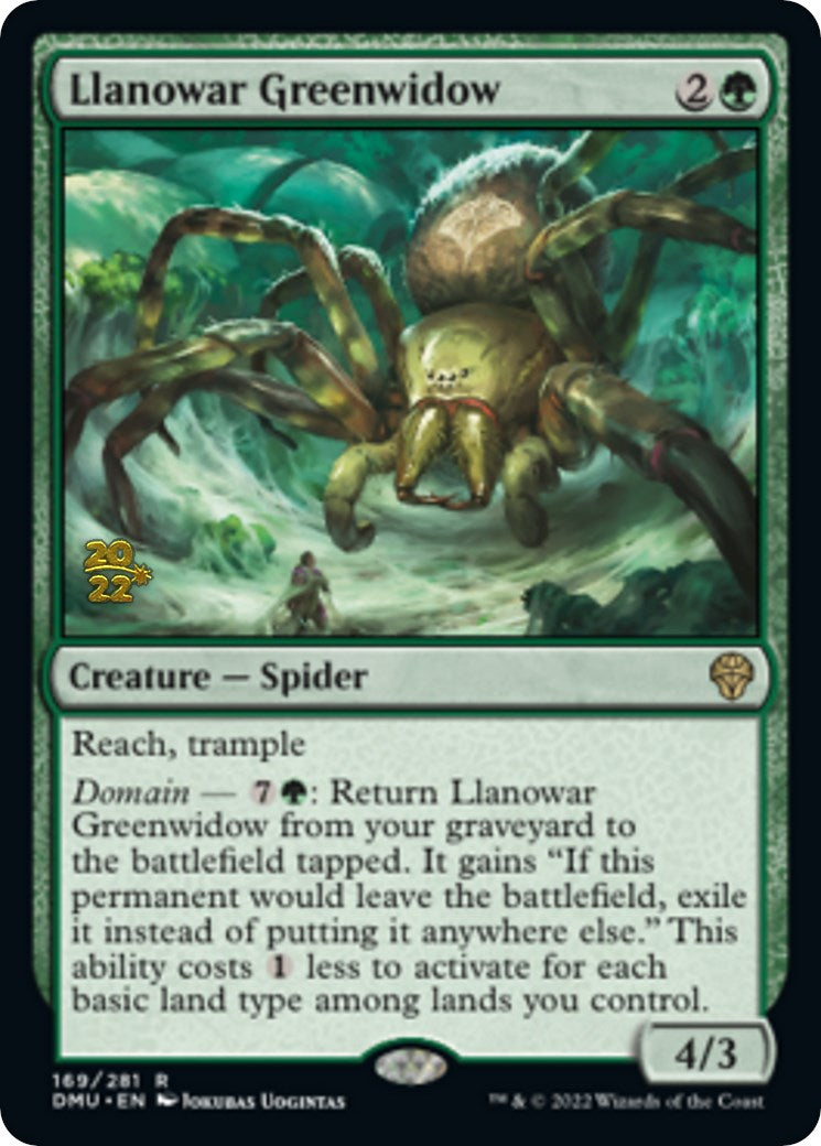 Llanowar Greenwidow [Dominaria United Prerelease Promos] | Shuffle n Cut Hobbies & Games