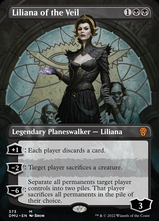 Liliana of the Veil (Borderless) [Dominaria United] | Shuffle n Cut Hobbies & Games