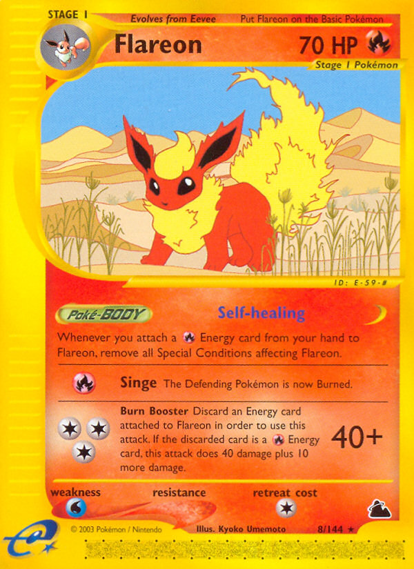 Flareon (8/144) [Skyridge] | Shuffle n Cut Hobbies & Games