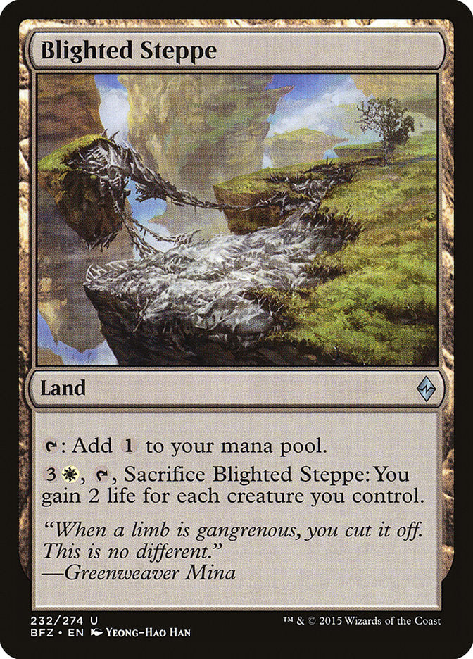 Blighted Steppe [Battle for Zendikar] | Shuffle n Cut Hobbies & Games